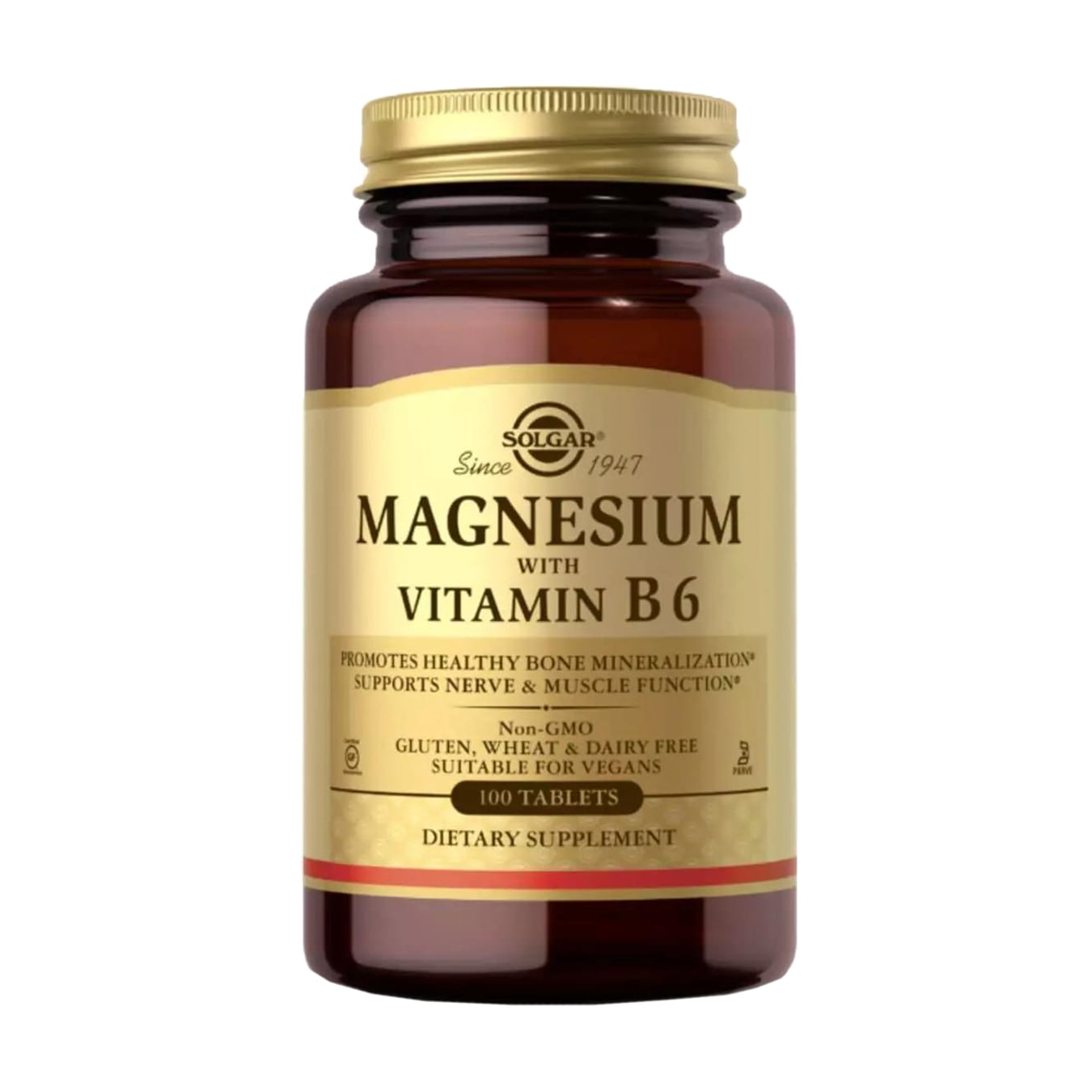 Магній та вітамін Б6 Solgar Magnesium With Vitamin B6, 100 таблеток